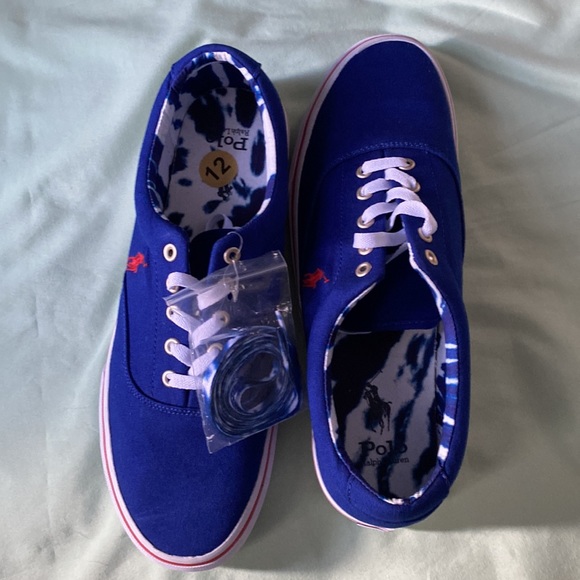 TODAY ONLY Polo Ralph Lauren 12 men canvas sneakers - Picture 8 of 9